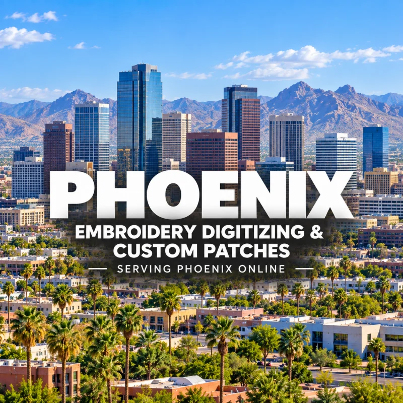 Phoenix skyline at sunset